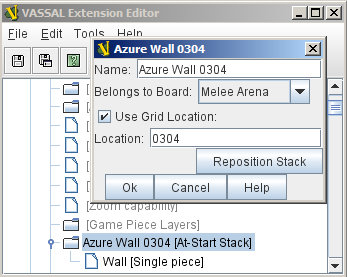 At Start Stack definition for Azure Wall at hex location 0304